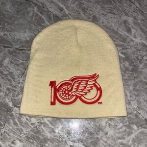 Detroit Red Wings 100th Year Centennial Beanie Winter Hat